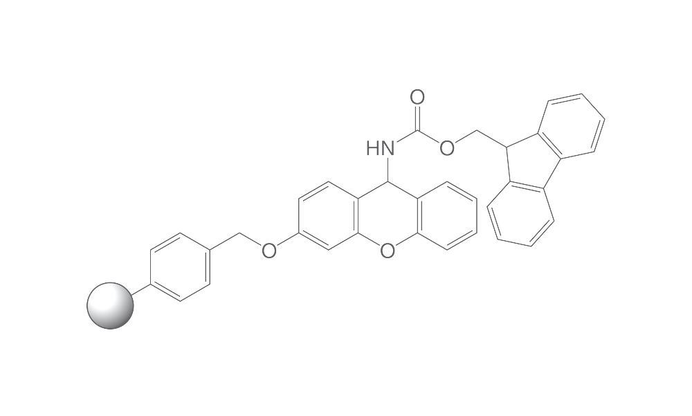 Sieber Amide resin, PEPTIPURE®, 100-200 mesh, 1 g, glass