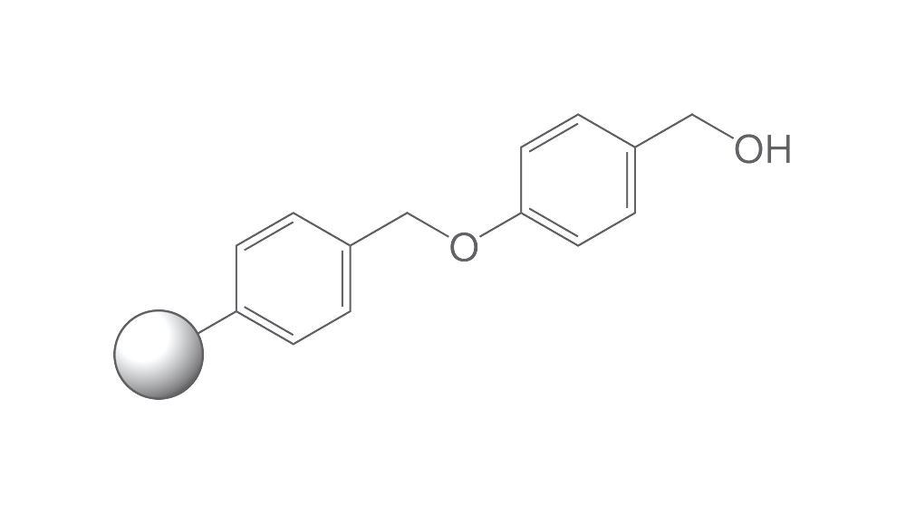 Wang resin, PEPTIPURE®, 100-200 mesh, 1 % DVB, 25 g, plastic