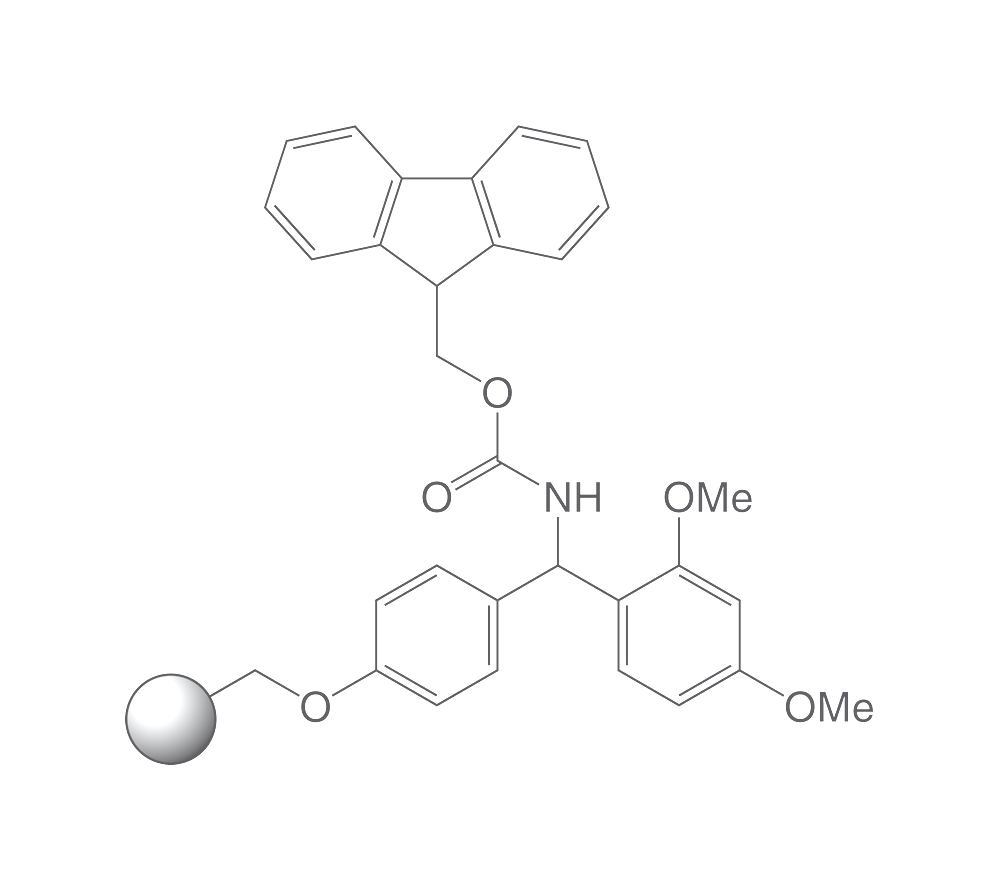 Rink amide resin, PEPTIPURE®, 100-200 mesh, 1 % DVB, 5 g, plastic