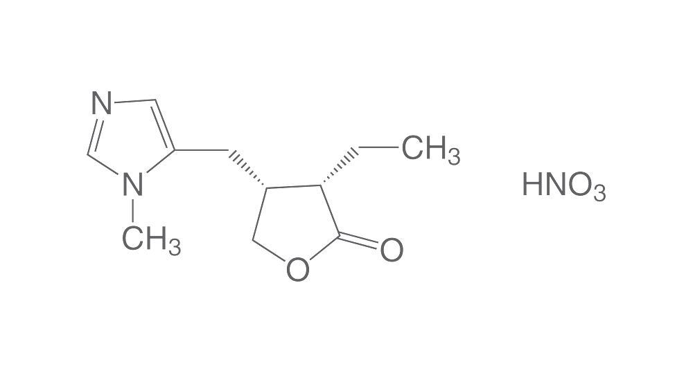 Pilocarpin nitrate, min. 98.5 %, extra pure, 1 g, glass