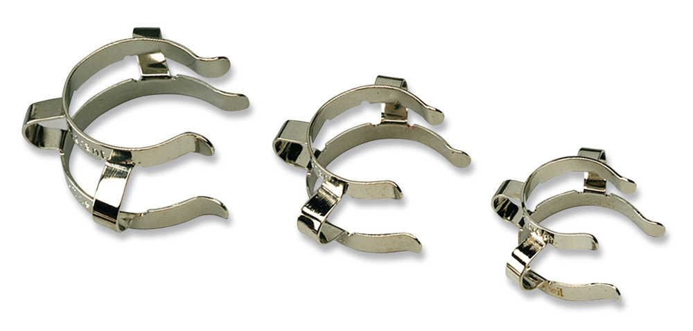 Clamps for conical ground joint, nickel chromi. spring steel, f. joint 14