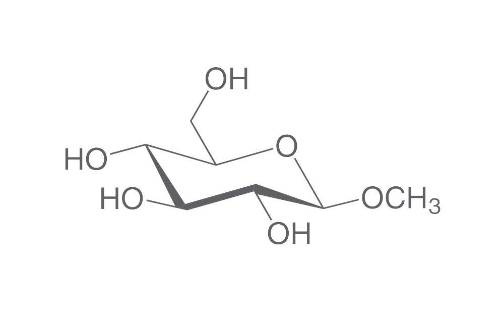 1-O-Methyl-beta-D- glucopyranoside, min. 99 %, for biochemistry, 1 g, glass