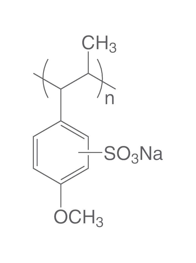 Polyanetholesulphonic acid, sodium salt, for biochemistry, 25 g, glass