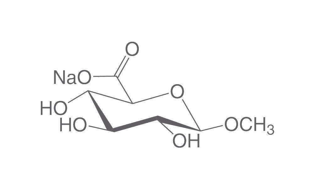 1-O-Methyl-beta-D-glucuronic acid, Na, min. 99 %, for biochemistry, 250 mg