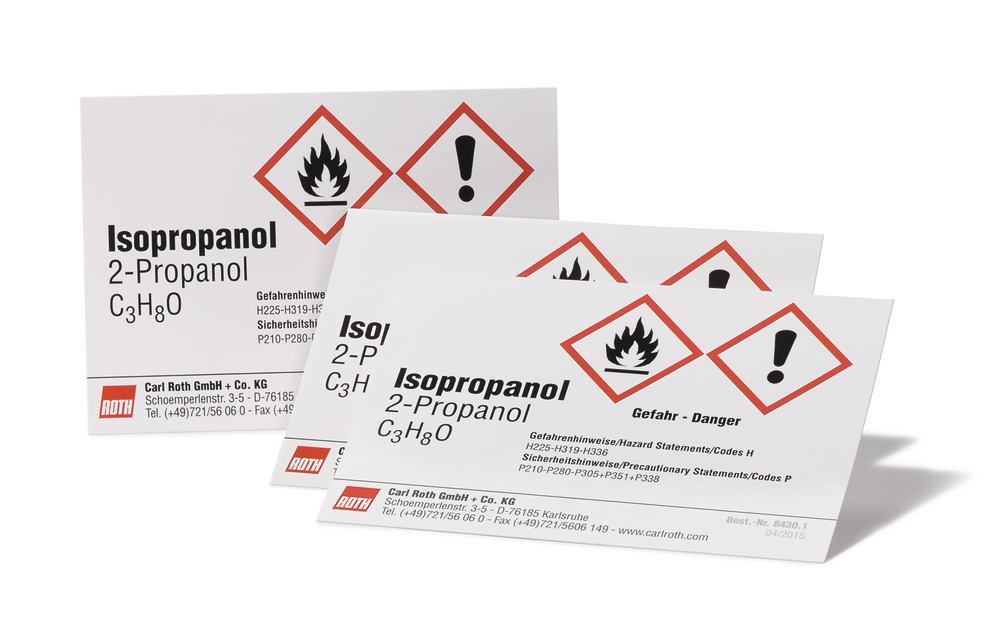 Sekuroka®-labels, imprint, Isopropyl, 10 unit(s)
