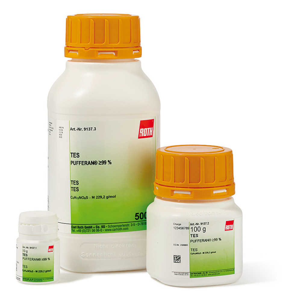 TES, PUFFERAN®, min. 99 %, 10 g, plastic