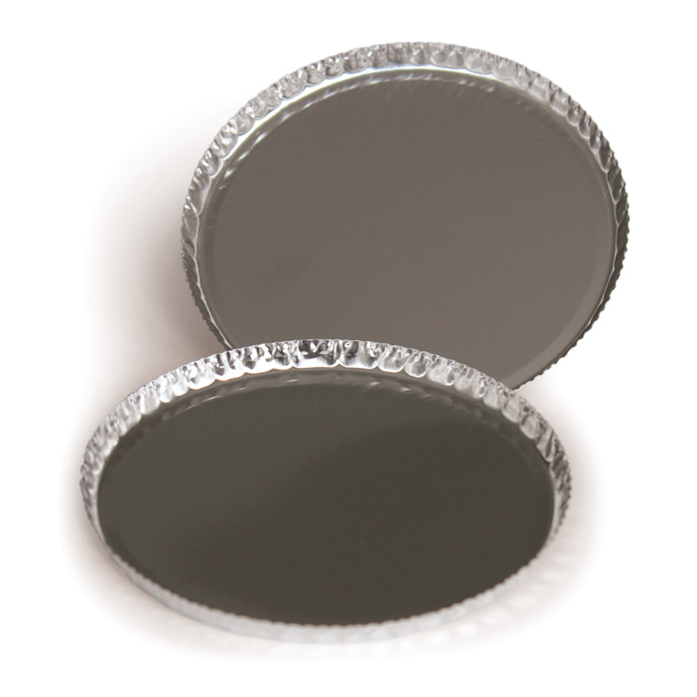 Rotilabo®-disposable weighing trays, aluminium, Ø 100 mm, height 7 mm