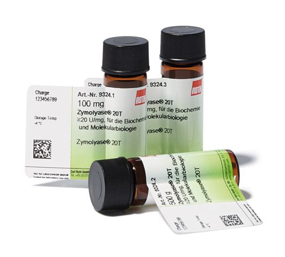 Zymolyase® 20T, min. 20 U/mg, for biochemistry and molecular biology, 1 g, glass