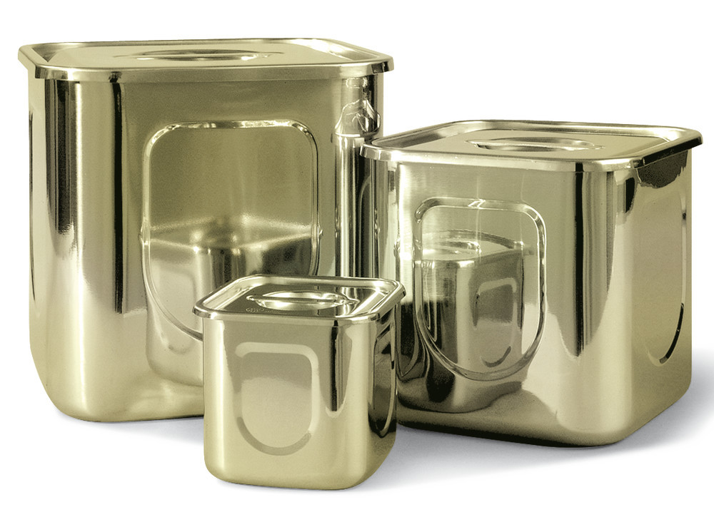 Rotilabo®-storage container, stainless steel, 7.5 l, 200x200x200 mm, 1 unit(s)