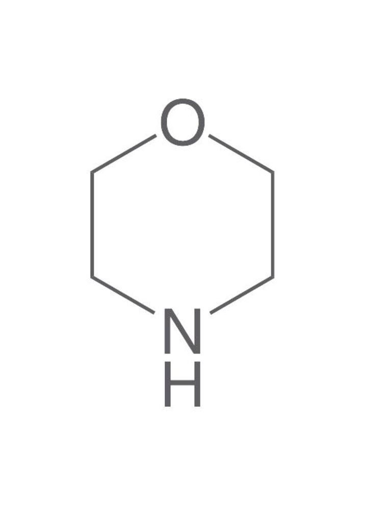 Morpholine, min. 99 %, for synthesis, 1 l, glass