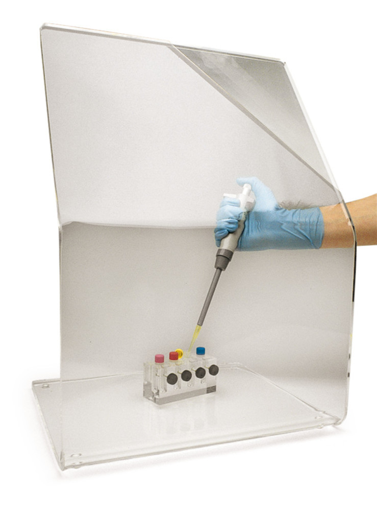 Sekuroka®-beta radiation protect. screen, acrylic glass, thickness 1 cm