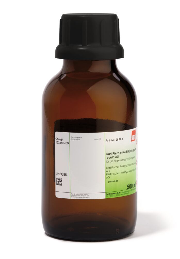 Karl Fischer ROTI®Hydroquant coulo AG, for coulometric KF titration, 500 ml