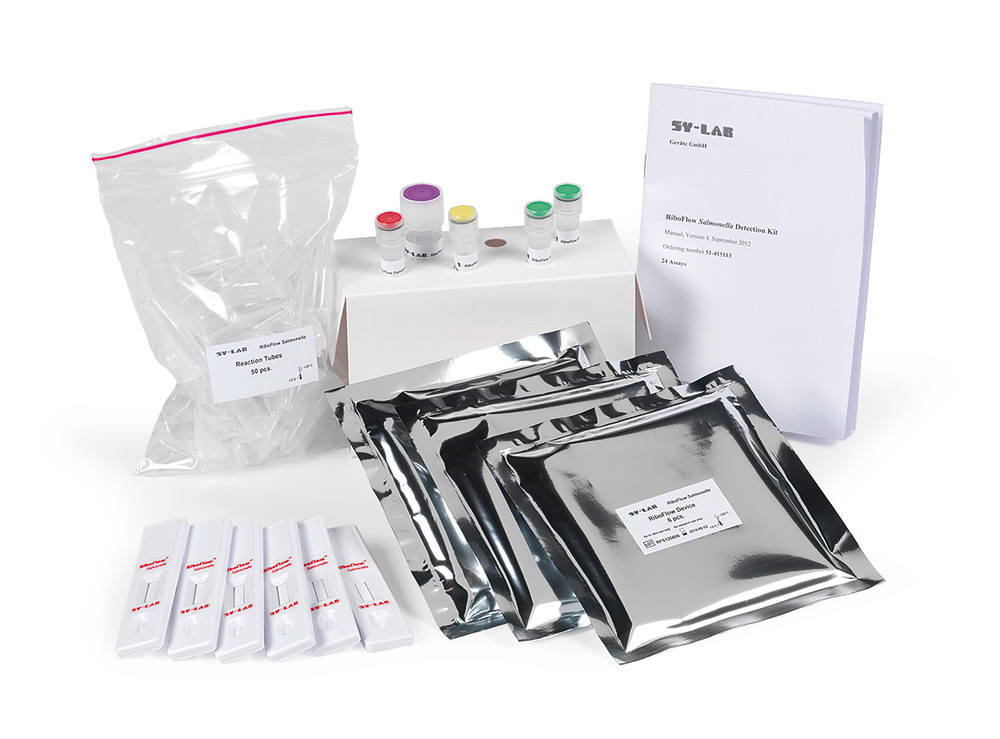 RiboFlow® E. coli, from SY-LAB, ready-to-use, for microbiology, 1 kit, cardboard