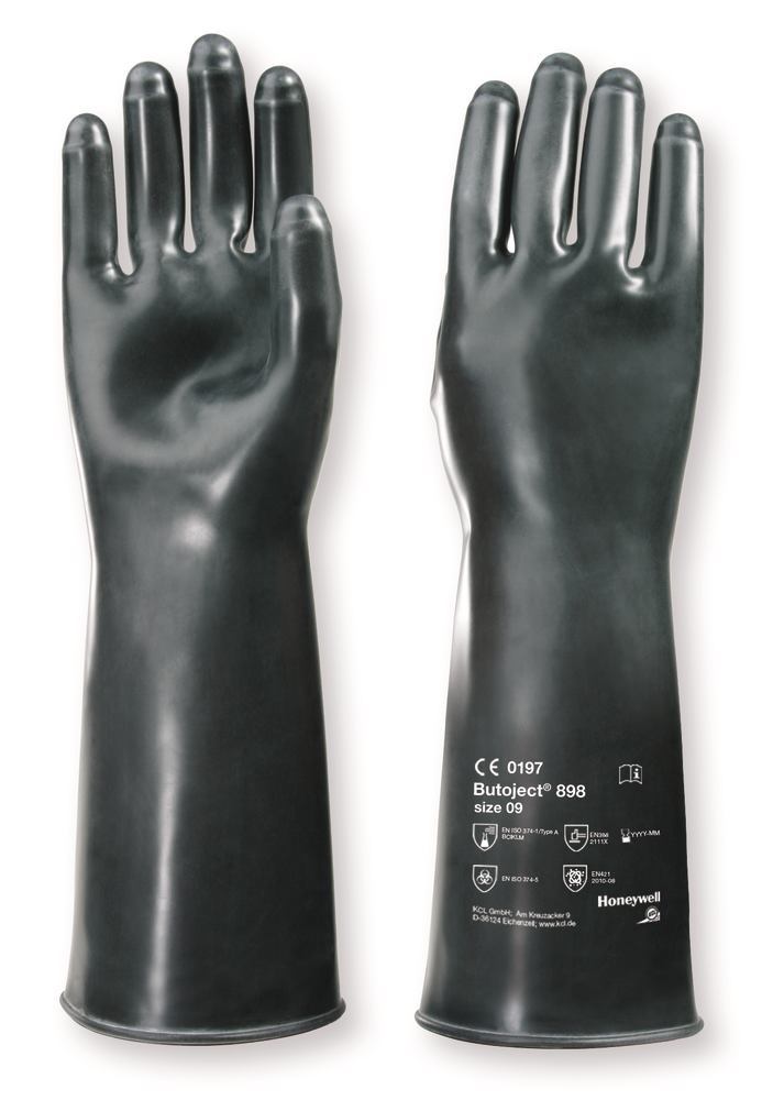 Butyl-glove Butoject® 898, size 9, thickness 0.7 mm, 1 pair