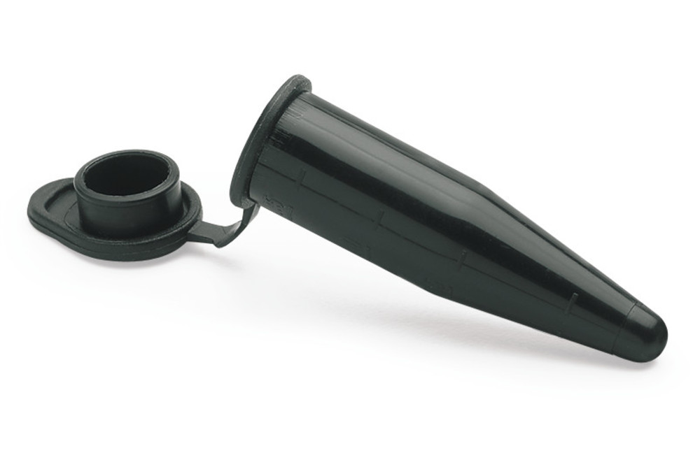 ROTILABO®-centrifuge tubes, black, PP, graduated, 1.5 ml, 500 unit(s)
