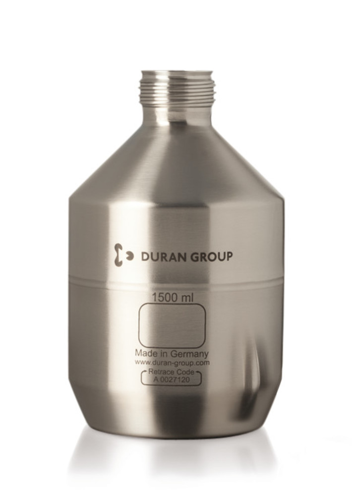 Stainless steel storage bottle GL 45, non-UN-approved, without cap, 1 unit(s)