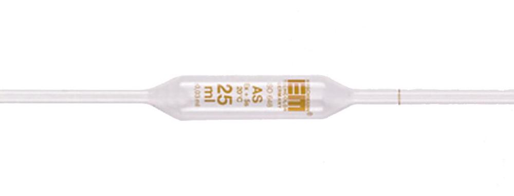 Volumetric pipettes cl. AS, brown grad., AR-GLAS®, L 350 mm, 3 ml DIN-supplem.
