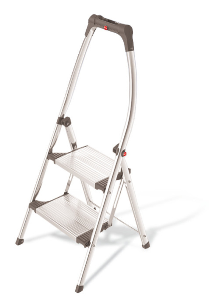 Folding stepladder, 2 steps, cap. 150 kg, 520 x 1270 mm, 1 unit(s)