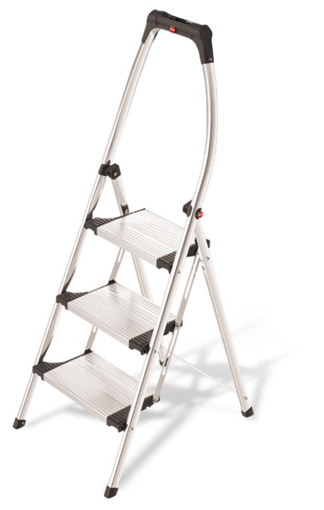 Folding stepladder, 3 steps, cap. 150 kg, 550 x 1540 mm, 1 unit(s)