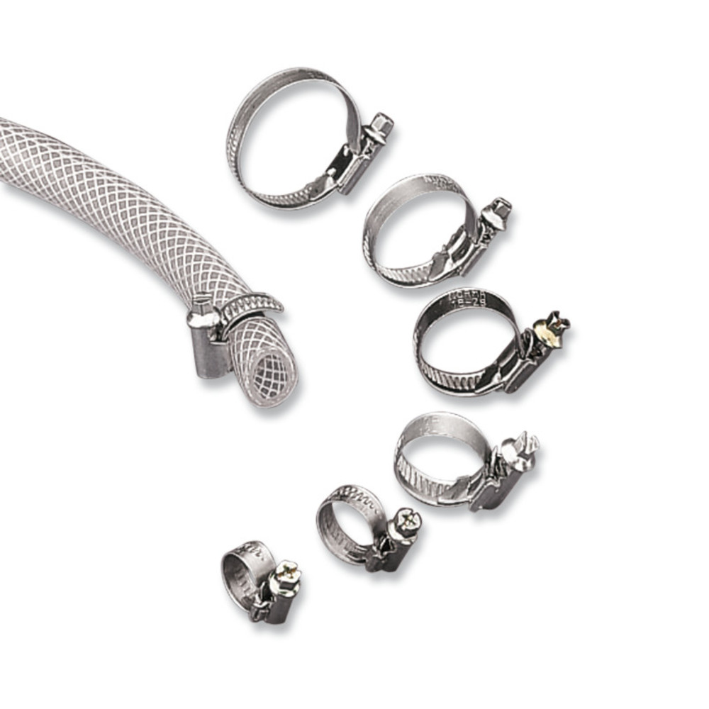 Worm drive hose clamps, For hoses with outer Ø 10-16, 10 unit(s)