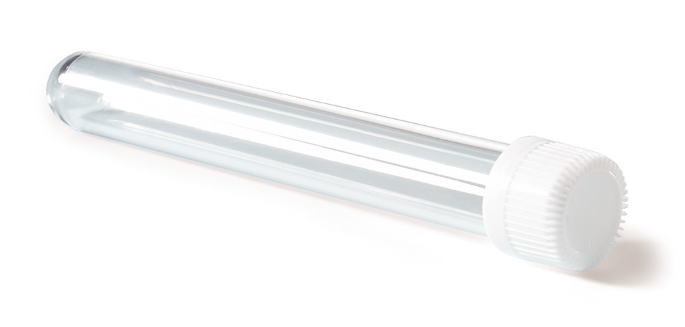 Sterile culture vials, PS,, with screw cap made of HDPE, 8 ml, 1000 unit(s)