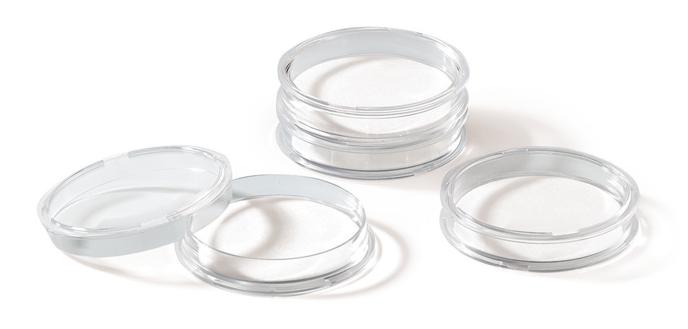 Petri dishes, PS, sterile, stackable, with blotting papier, Ø 50 x H 9 mm