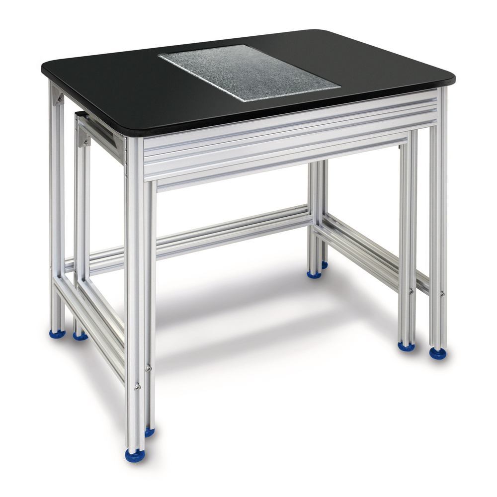 Balance table, alurack with marble plate, working surface W 267 x D 405 mm — Carl Roth, cod AEP0.1
