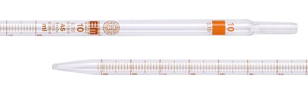 Graduated pipettes, cl. AS, brown grad., AR-GLAS®, L 360 mm, grad. 0.05 ml, 5 ml