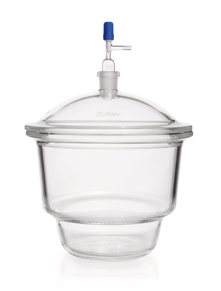 Dessicator with lid with tubus, 5,8 l, DN 200, set complete type Novus