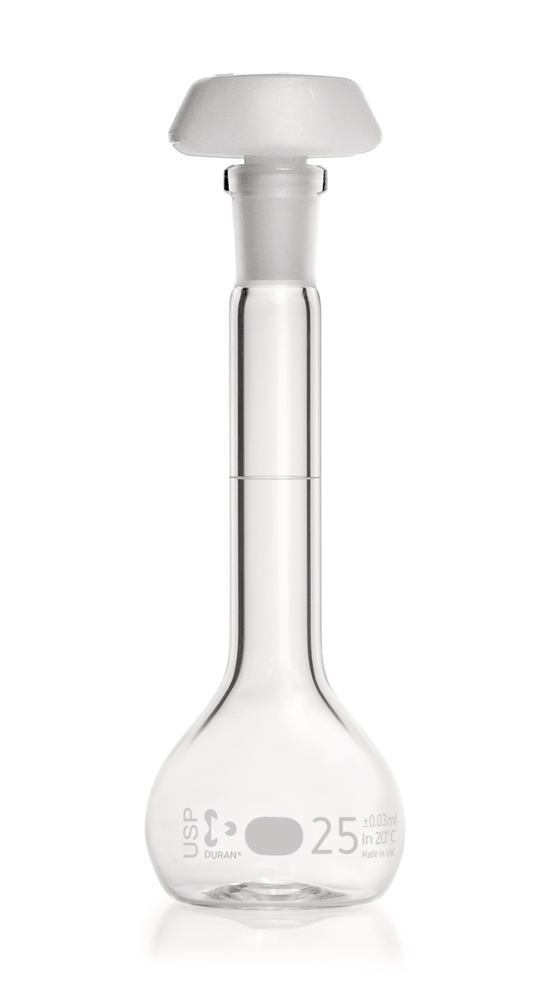 Volumetric flasks DURAN® class A, USP<31>, 25 ml, 10/19