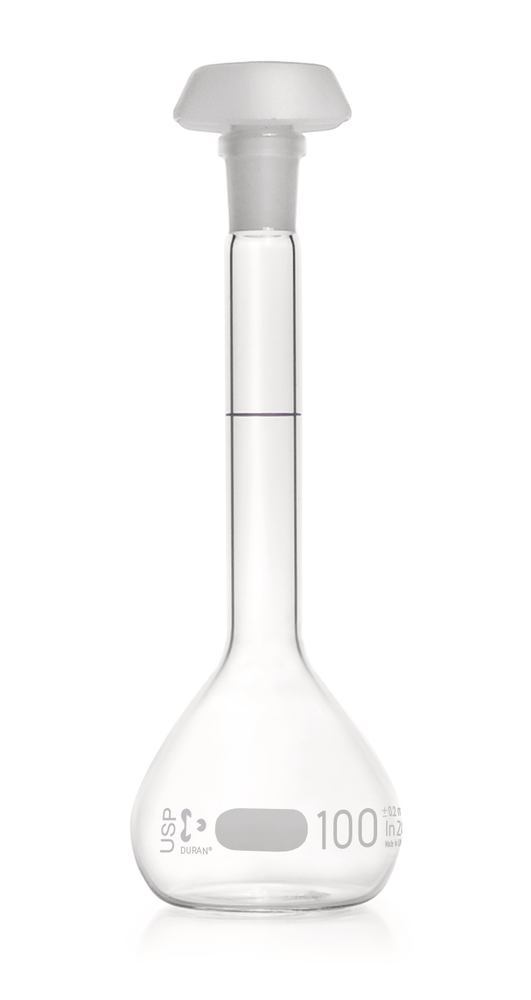 Volumetric flasks DURAN® class A, USP<31>, 100 ml, 14/23