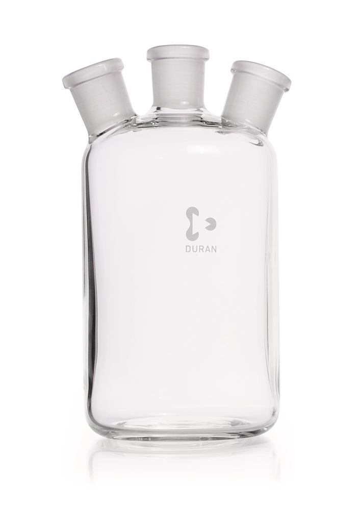Woulff bottle, with 3 standard ground, necks, DURAN®, 500 ml, 1 unit(s)