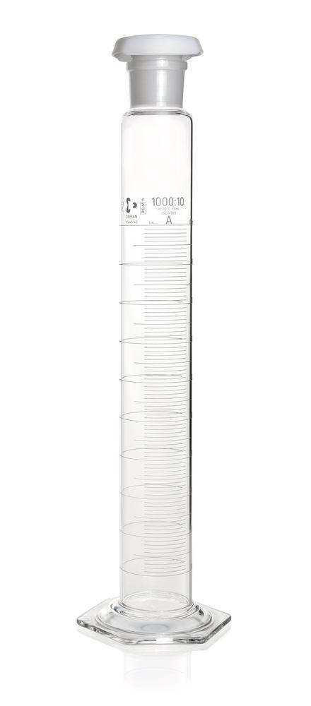 DURAN®-mixing cylinder 1000 ml, cl. A, blue graduated, subdivis. 10 ml — Carl Roth, cod AKE6.1