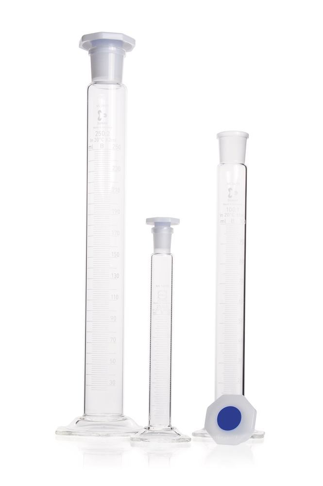 DURAN®-mixing cylinder 10 ml, cl. B, white graduated, subdivis. 0.2 ml — Carl Roth, cod AKE8.1