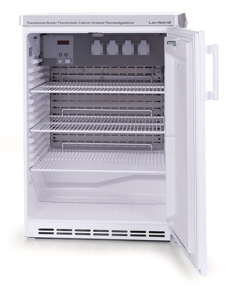 Thermostat cabinet with standard door, TC 135 S, capacity 135 l, +2 to +40°C