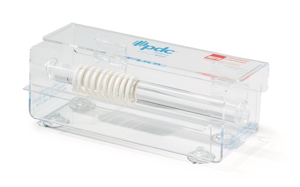 ROTI®-Tape-marking tape dispenser, acrylic glass, f. rolls of length 12.7 m