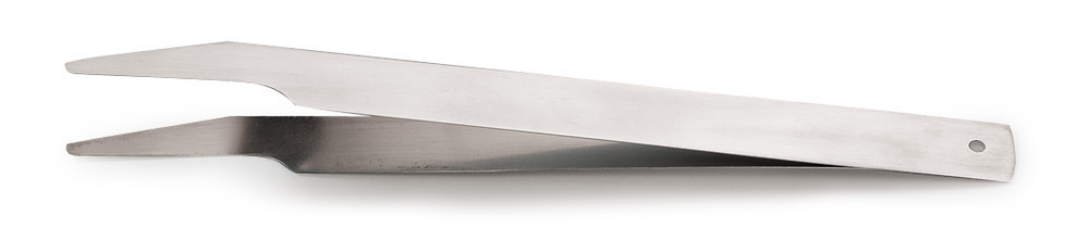 Forceps made of spring steel, blunt, length 115 mm, 1 unit(s)