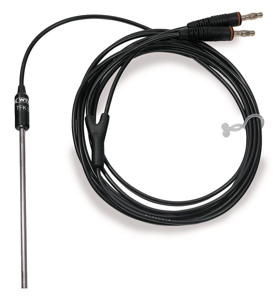Temperature sensor TFK 325, NTC 30 kiloohms, banana plug 2 x 4 mm, 1 unit(s) — Carl Roth, cod AN69.1