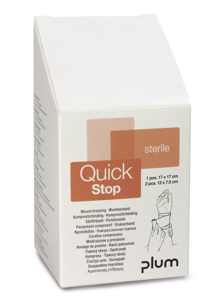 QuickStop wound dressing kit, QuickClean wound cleaning tissues, 1 unit(s)