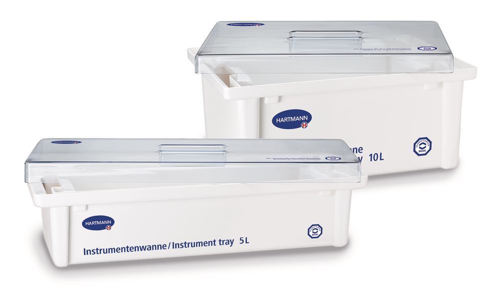 Disinfection tub, made of PVC, 5l, Transparent lid, L550xW200xH120mm, 1 unit(s)