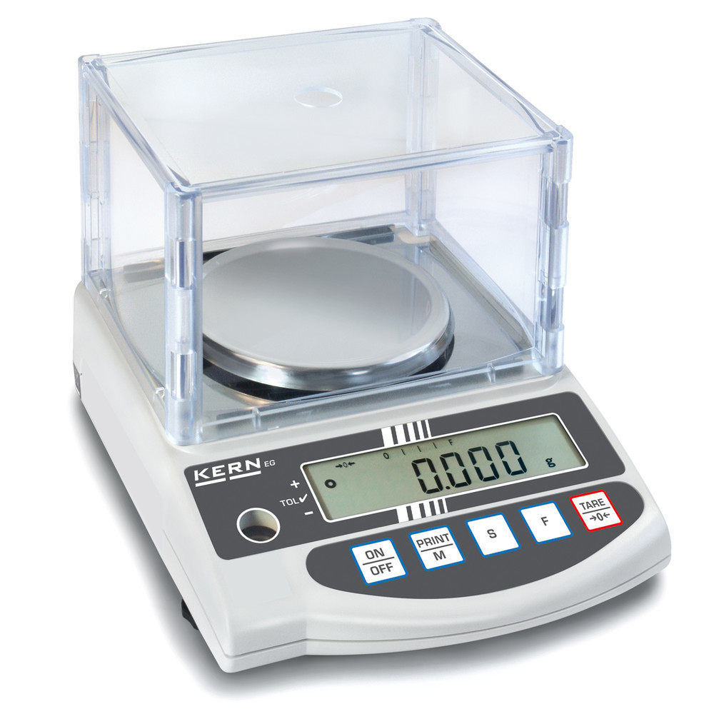 Precision balance EG 420-3 NM (W), range 420g, int. adjust., readab. 0.001g