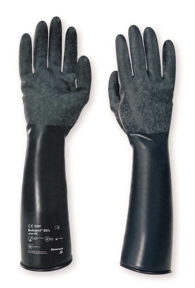 Butyl gloves Butoject® 897, size 8, 1 pair