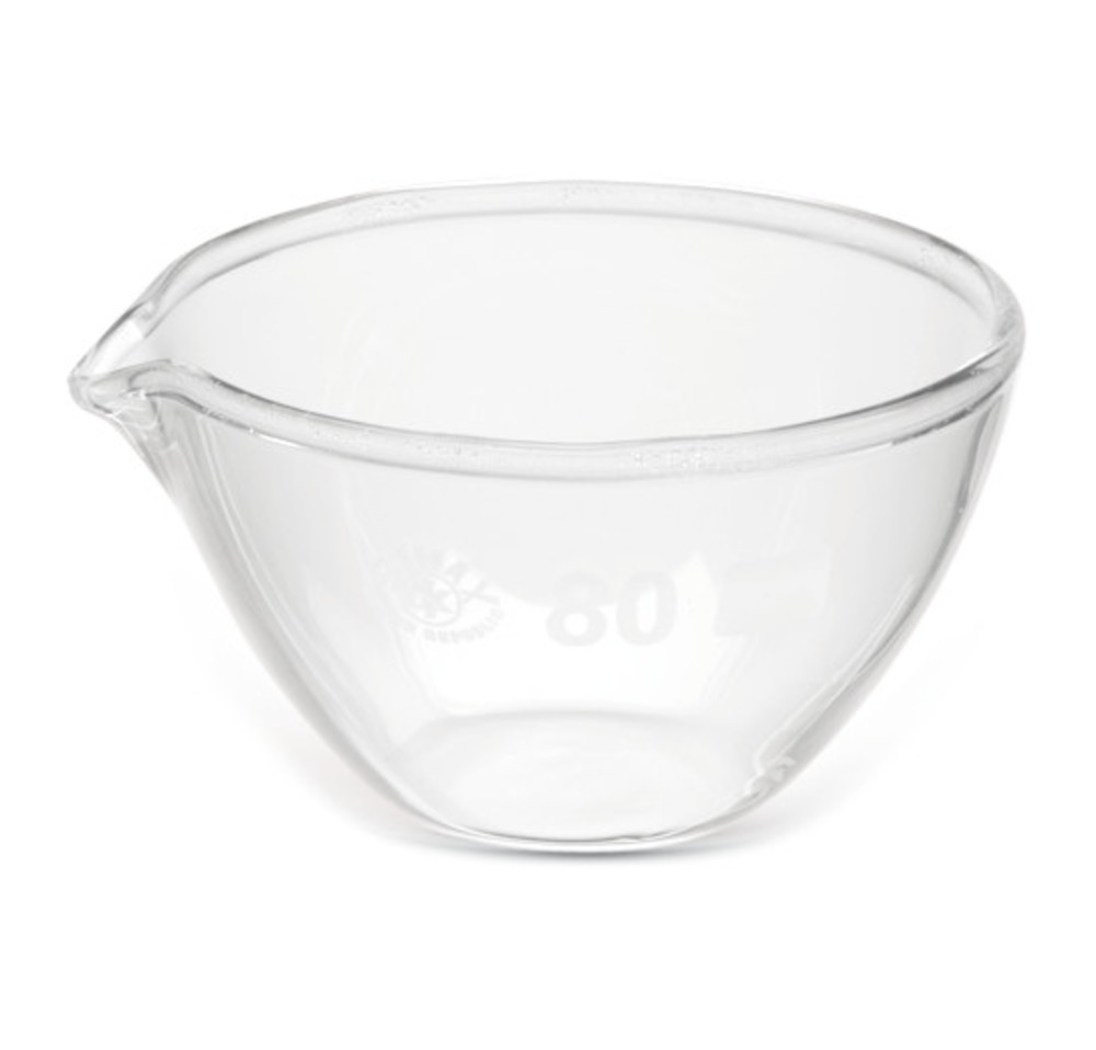 Rotilabo®-evaporating dishes, with spout, borosilicate glass, flat bottom, 60 ml — Carl Roth, cod AYL2.1