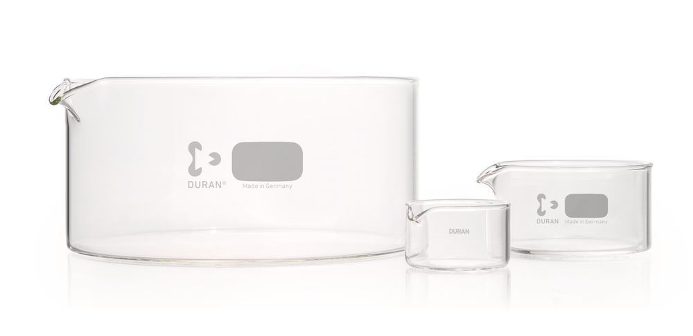 Crystallizing dishes, Ø 60 mm, DURAN®, with spout, 60 ml, 10 unit(s)