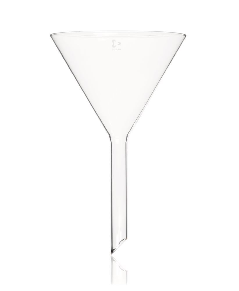 Funnel, with short stem, DURAN®, rim-Ø outer 200 mm, L stem 175 mm, 1 unit(s)