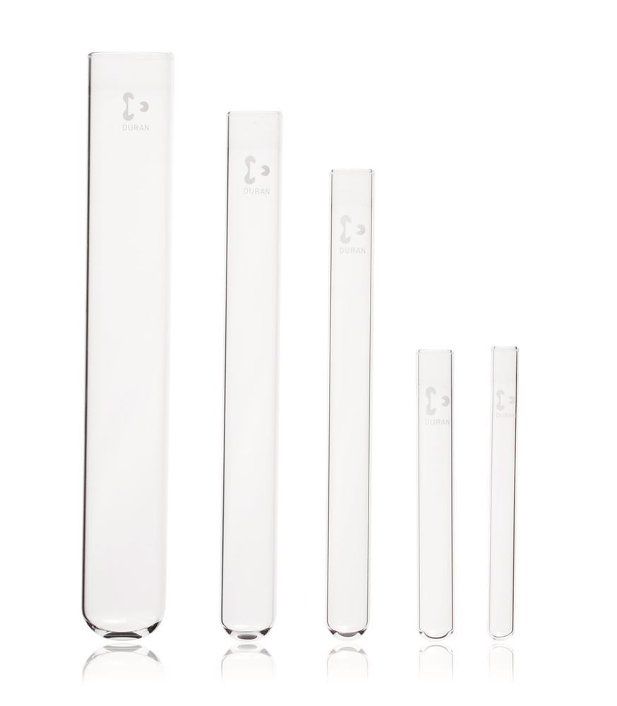 Test tubes, straight rim, DURAN®, thick walled, 2 ml, 100 unit(s)