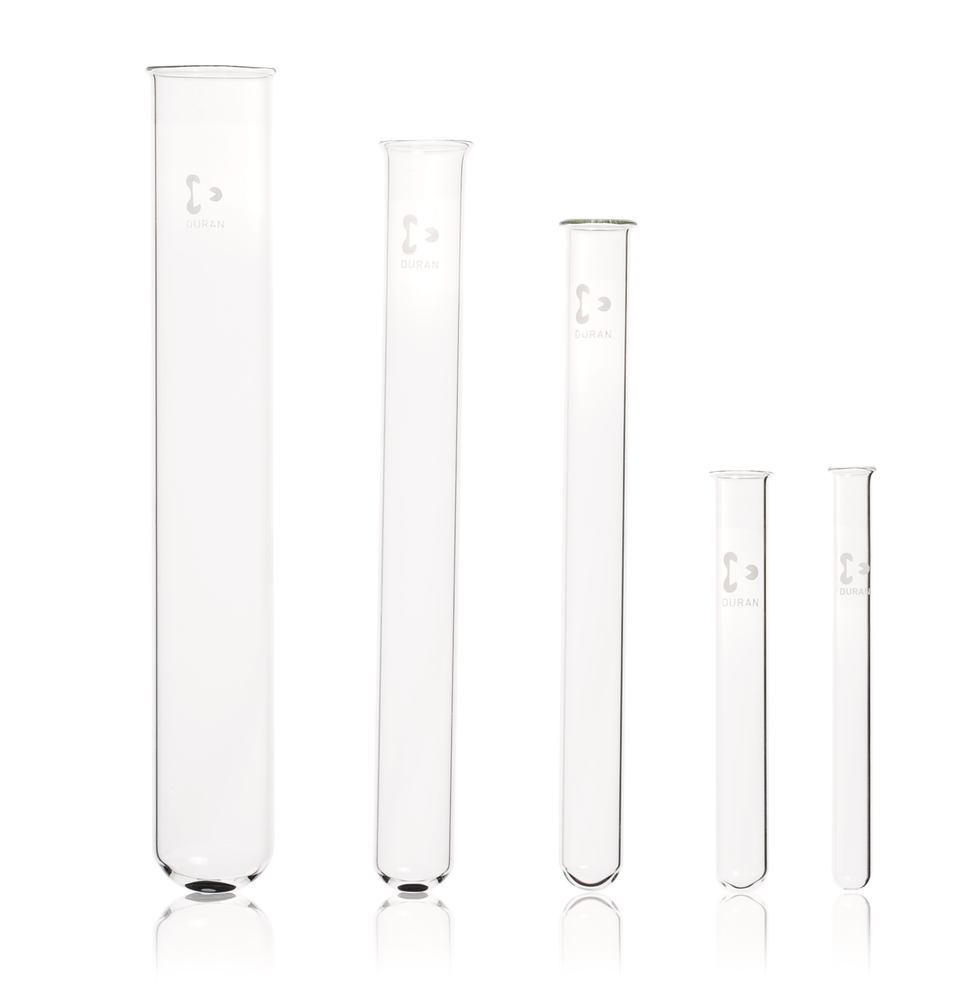 Test tubes, beaded rim, DURAN®, thick walled, 8 ml, 100 unit(s)