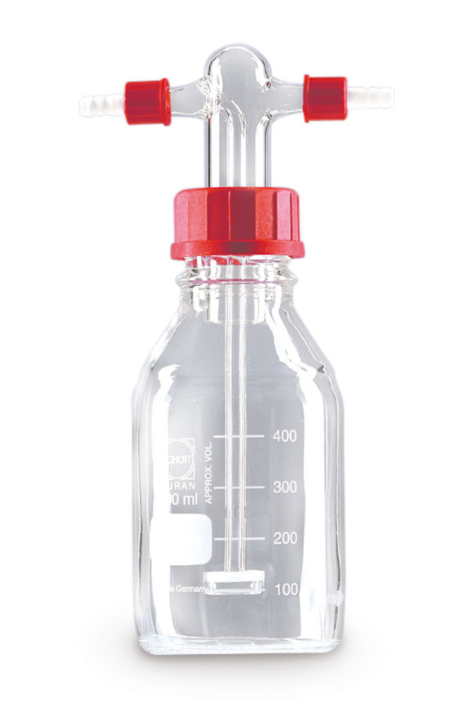 Gas wash bottle, DURAN®, with filter plate, 500 ml, 1 unit(s)