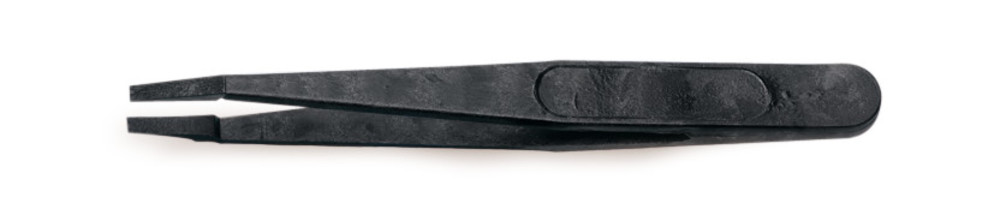 Plastic forceps, flat tips, Delrin, black, width 3,0 mm, L 11 cm, 3 unit(s)