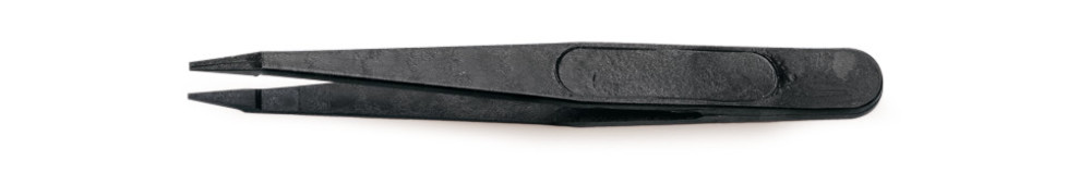 Plastic forceps, fine tips, Delrin, black, width 1,0 mm, L 11 cm, 3 unit(s)